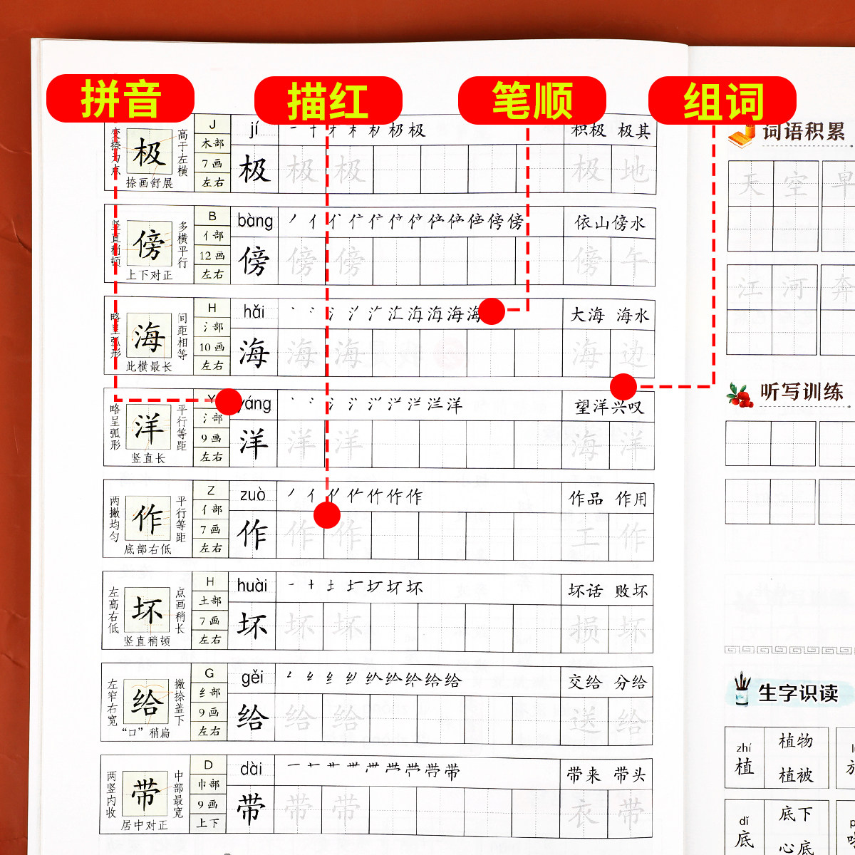 2026新版 二年级上册练字帖人教版 二上语文字帖课本同步练字帖 2年级上小学生专用钢笔生字帖上学期练字教材写字每日一练课课练