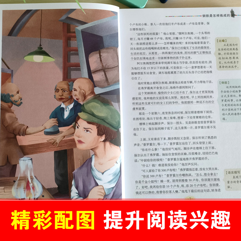 【老师推荐】钢铁是怎样炼成的正版小学生课外书读物阅读书籍必读原著青少年版世界经典名著少儿版怎么样练成的 SD-图1