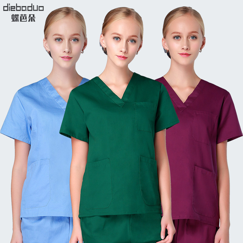 手术衣女短袖刷手服手术室工作服男 蝶芭朵医护制服