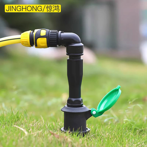 园林快速取水阀门箱6分园林绿化水管地接头绿化取水器地插取水杆 - 图1