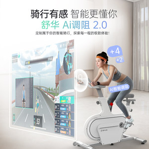 舒华动感单车家用健身器材室内运动自行车磁控静音智能健身车B359