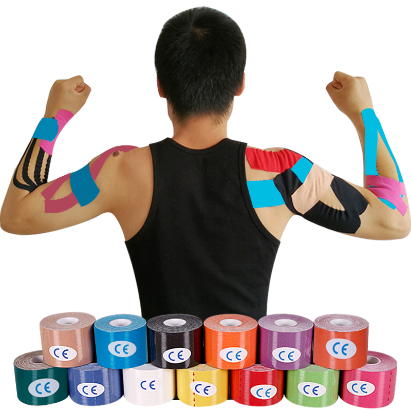 专业肌内效贴布弹性胶布运动弹性绷带运动胶带肌肉拉伤贴肌贴胶带-图2