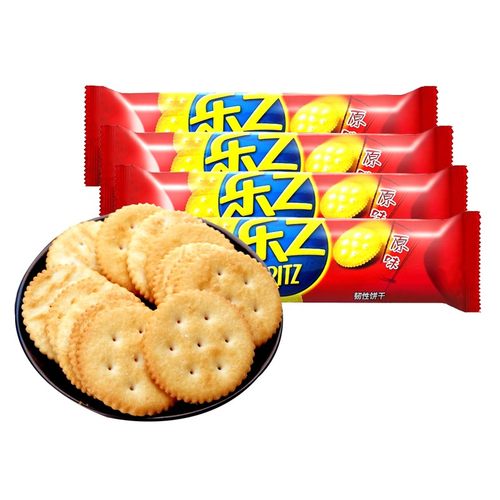 10月乐之饼干咸香味小圆饼原味乐芝薄片儿童老人长辈休闲零食 - 图2