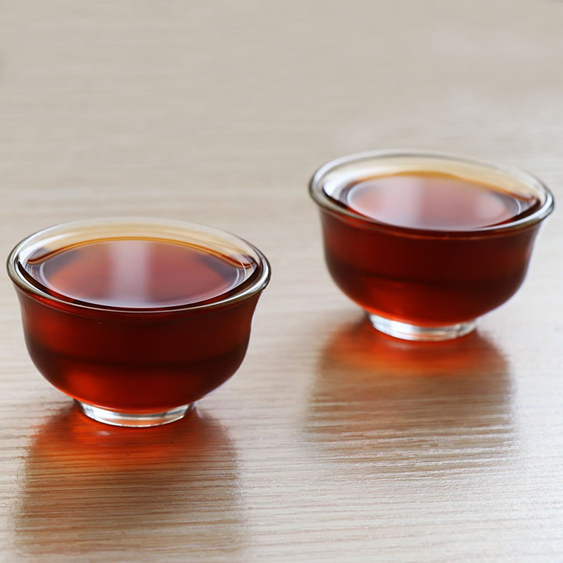 八角亭 黎明茶厂 普洱茶 熟茶 2019年 经典7590 布朗山 357克/饼 - 图2