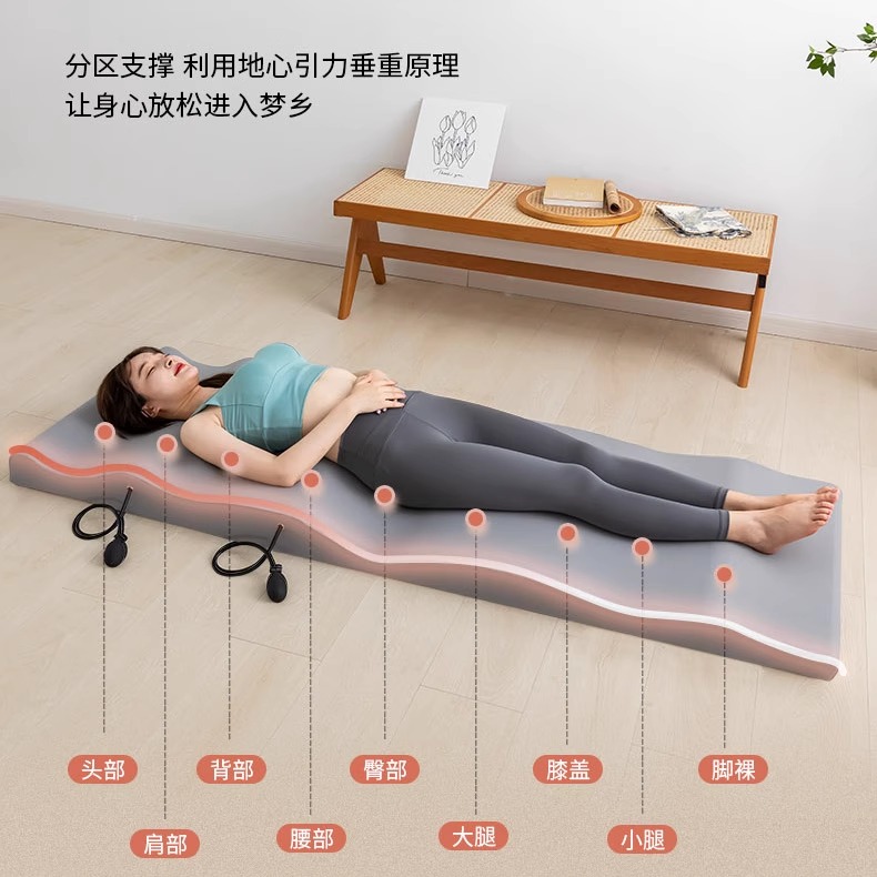 人体工程学床垫平躺睡觉神器护腰颈椎腰椎驼背垫腰枕床上腰垫久坐 - 图0