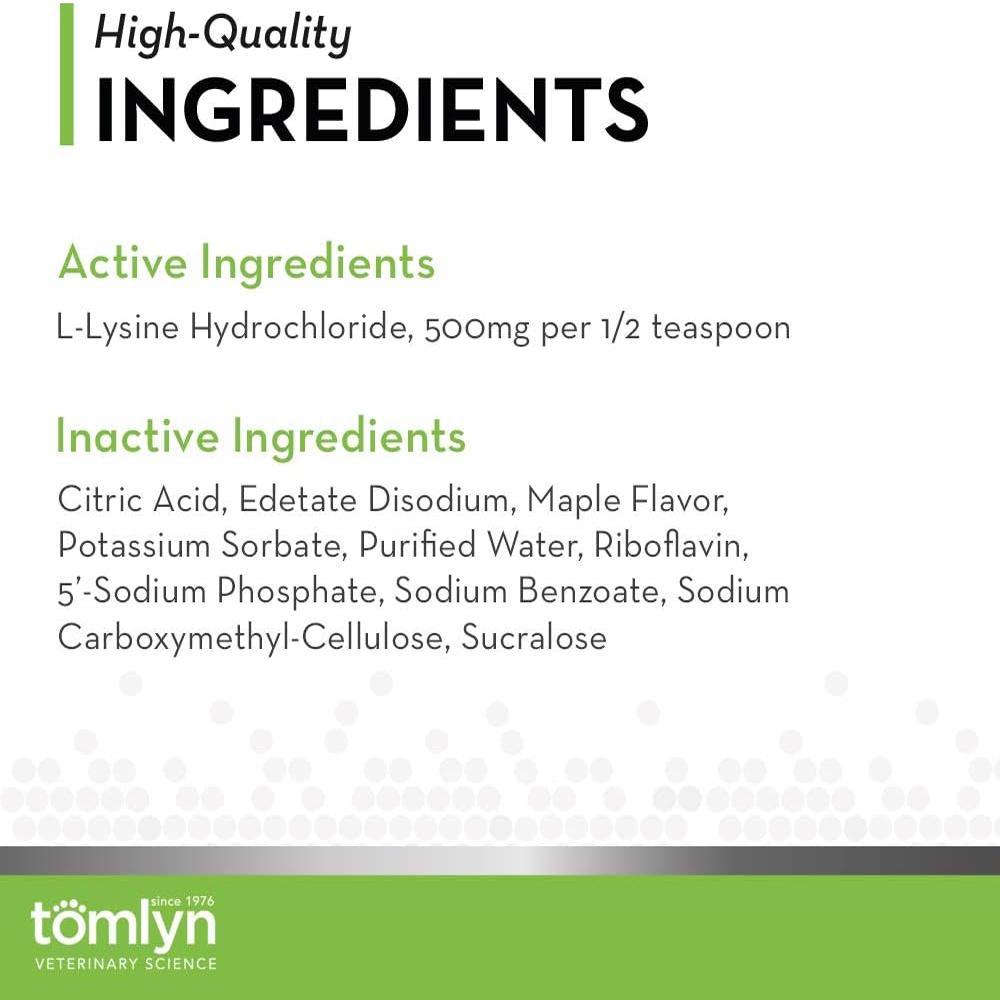美国直邮 Tomlyn Immune Support Daily L-Lysine 猫免疫支持补剂 - 图1