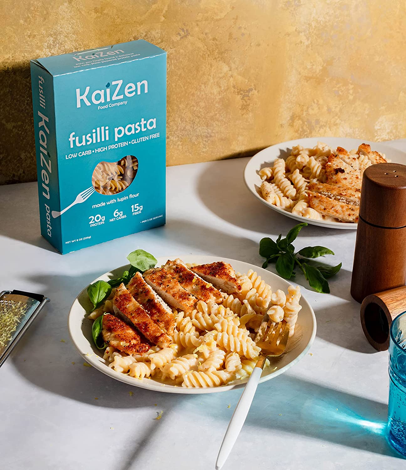 美国直邮 Kaizen Food Company keto Pasta Fusilli 生酮意大利面 - 图1