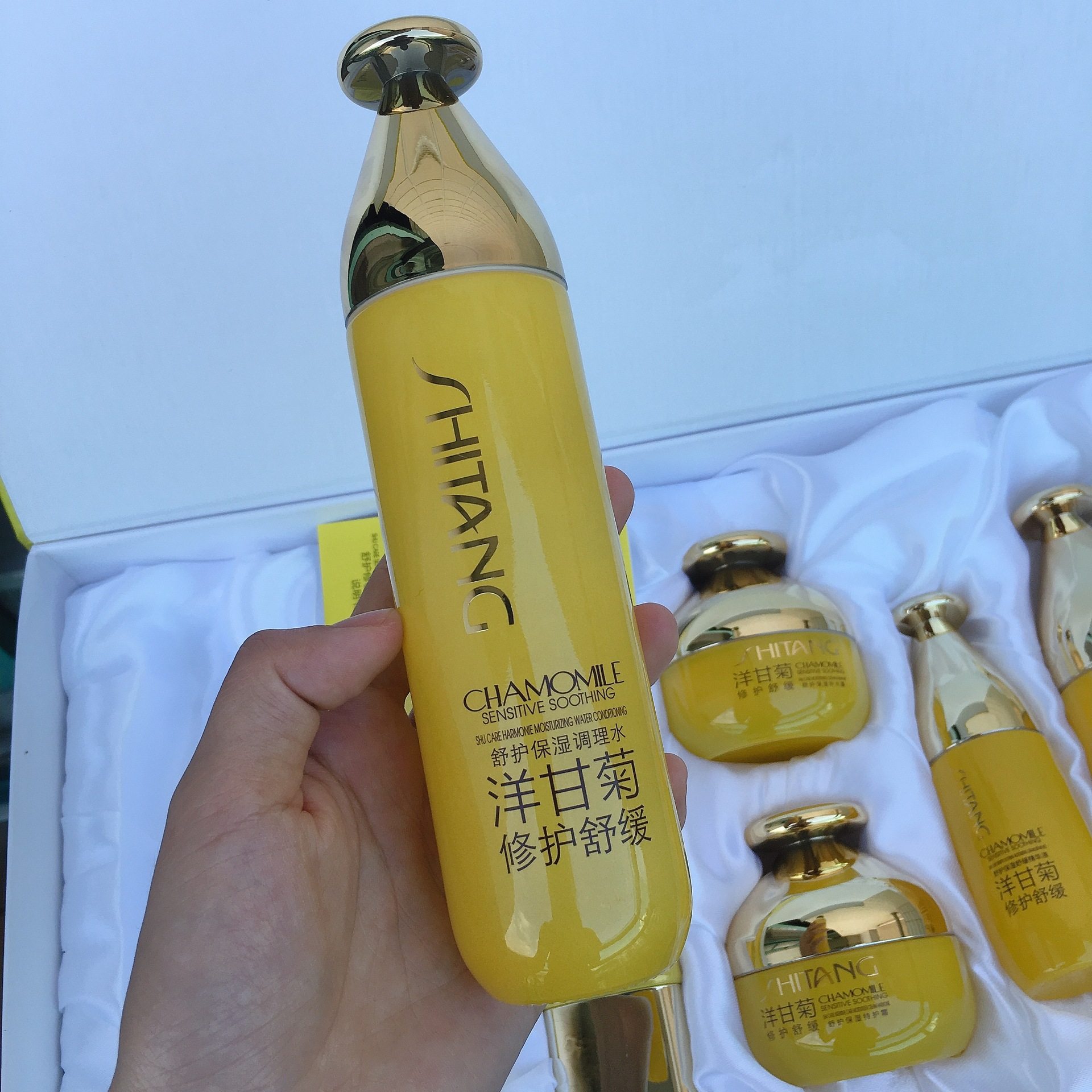 【专柜正品】霜姿堂洋甘菊舒护保湿套盒补水舒缓修护水乳霜精华BB,淘宝优惠券,粉丝福利购,淘宝优惠卷