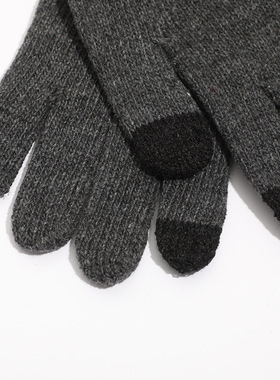 Winter Men Gloves Casual Warm Knitted Driving Gloves防寒手套