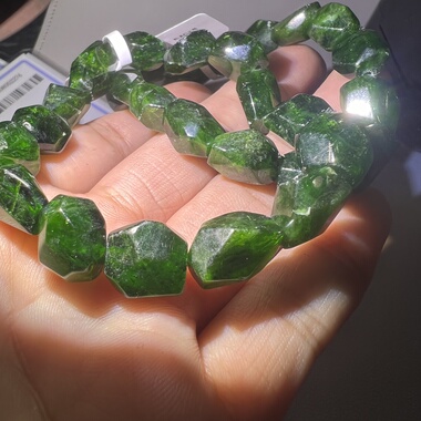 天然透辉石 无酸不拼接 随行 凯溪的水晶手链 手串