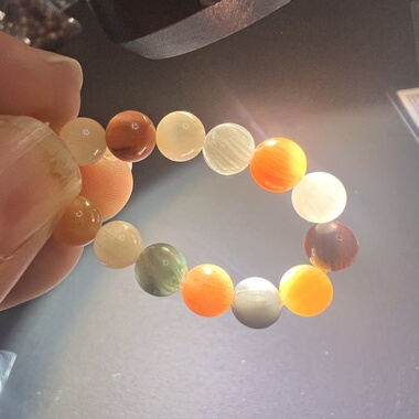 三条彩兔毛 一条高货 凯溪的水晶推荐手链