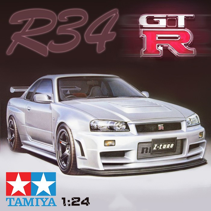 田宫静态拼装模型 1/24 尼桑 Nismo GT-R(R34) Z-TUNE 24282