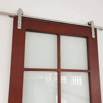 Barn door bookcase door stainless steel track wooden door sliding door pulley 304 stainless steel track