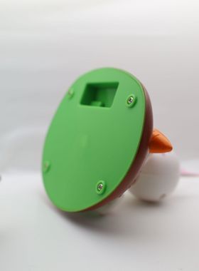 太阳能点头兔子车载摆件场景布置兔子吃胡萝卜