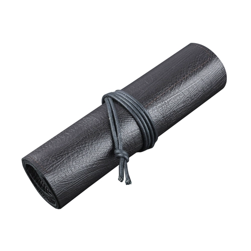 Кожаная штора, пенал, ручка, ручка-роллер для карандашей, вместительная и большая защитная кисть для письма, «сделай сам», из натуральной кожи