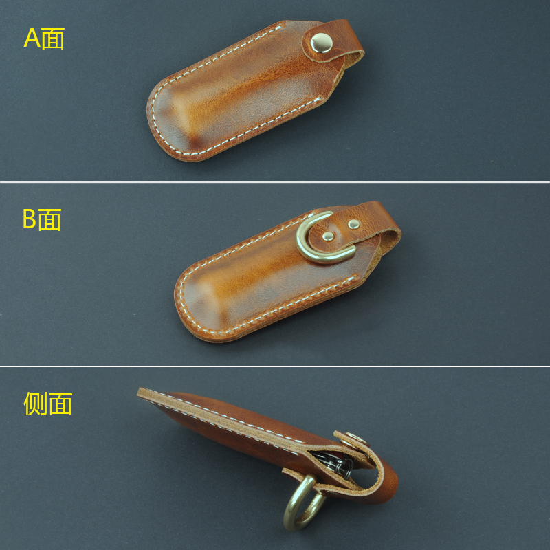 58/91mm瑞士军刀头层真牛皮刀套刀鞘小折刀工具钳保护套通用包邮 - 图2