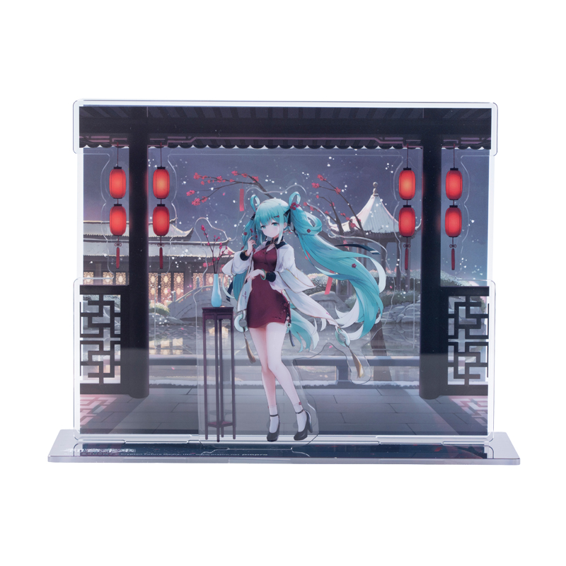 初音未来 晚风江楼立牌古风miku新春亚克力立牌摆件 - 图0