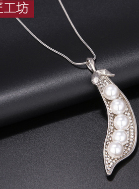 民匠工坊中长款毛衣链高档简约