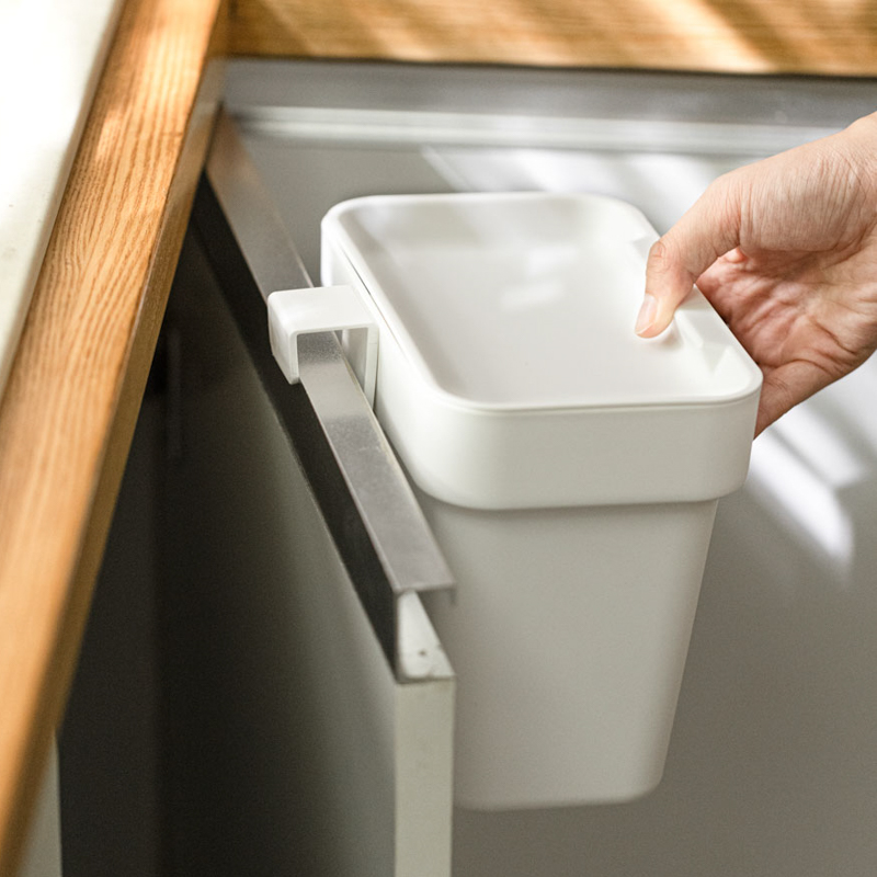 厨房垃圾桶家用卫生桶橱柜门垃圾桶塑料壁挂厨余专用垃圾筒大小号 - 图1