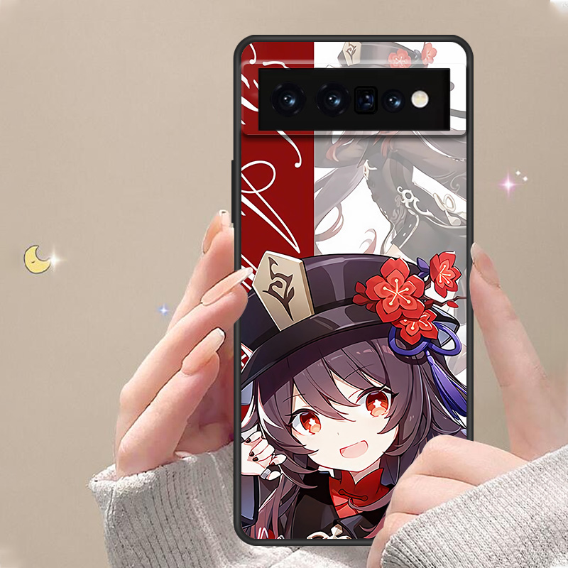适用于谷歌Pixel 6Pro手机壳卡通防摔8Pro二次元原神创意Q版可爱7Pro时尚5a简约4XL高颜值男女款定制保护套 - 图3