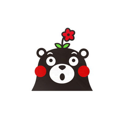 熊本熊贴纸儿童房墙面装饰男孩卧室床头布置卡通门贴3d立体墙贴画 虎窝淘