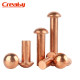 Copper semi-circular rivet creaby high-quality price
