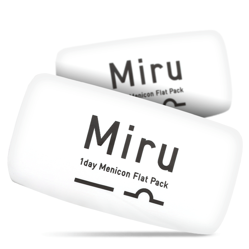 Miru米如隐形近视眼镜日抛30片*2盒一次性水润透明旗舰店官网正品