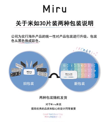 目立康Miru米如隐形近视眼镜日抛30片*2盒一次性水润透明旗舰店官 - 图0