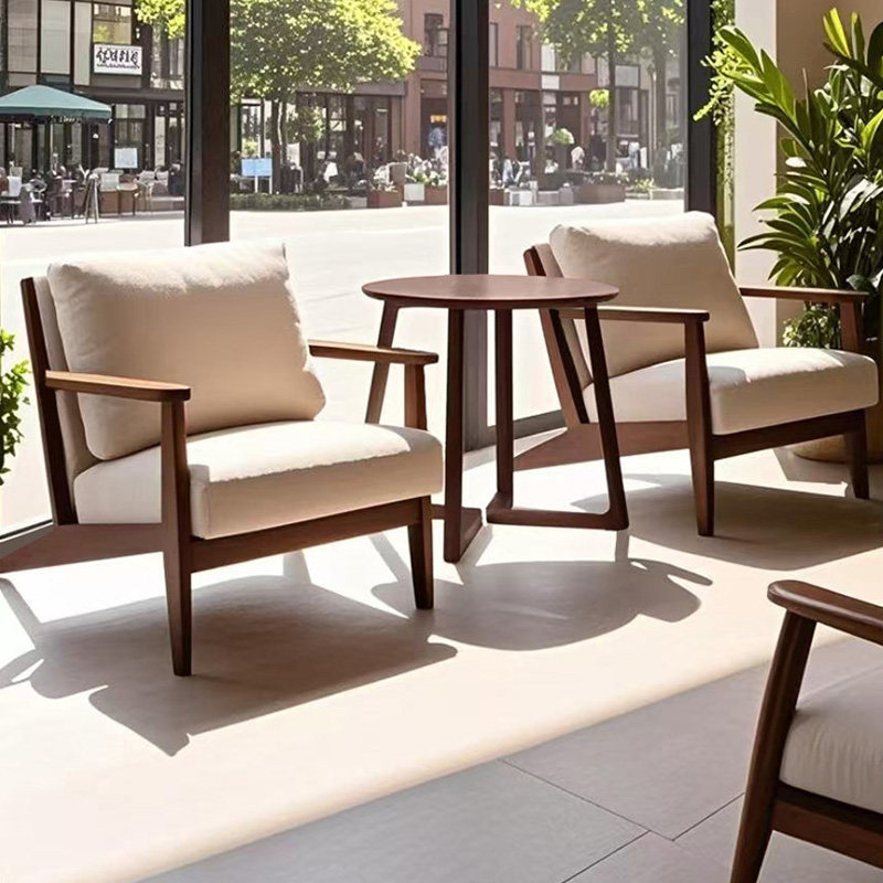 复古风咖啡厅桌椅组合休息区接待洽谈休闲椅子奶茶店沙发单人双人,淘宝优惠券,粉丝福利购,淘宝优惠卷