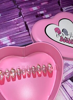 BOBBI NAILS手工定制欧美INS风hellokitty欧美甲片成品穿戴甲