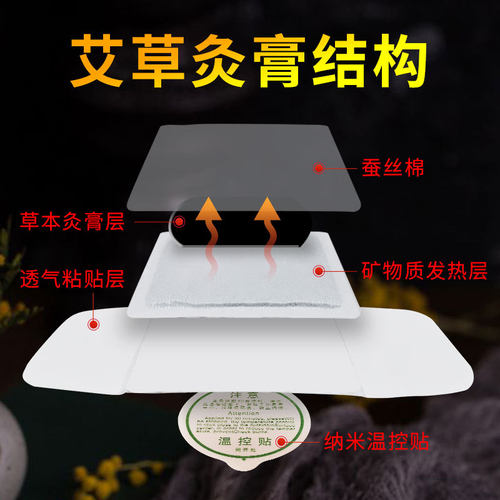 恋瑶暖宫贴艾灸宫寒贴热敷生理期备孕女调理大姨妈神器艾草发热贴 - 图1