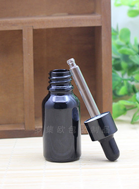黑色避光精油瓶滴管瓶ml100ml空