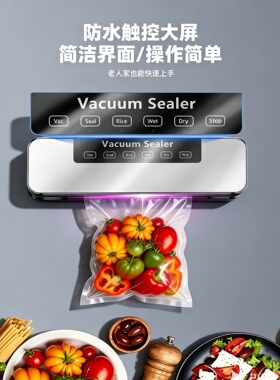 俄文欧规真空包装封口机抽真空食品保鲜机厨房家用小型密封一体机