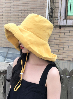 大檐帽遮阳帽薄款女情侣韩版四季