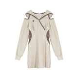 Осенняя небольшая парная одежда для влюбленных, дизайнерская брендовая толстовка, платье, тренд сезона, французский стиль