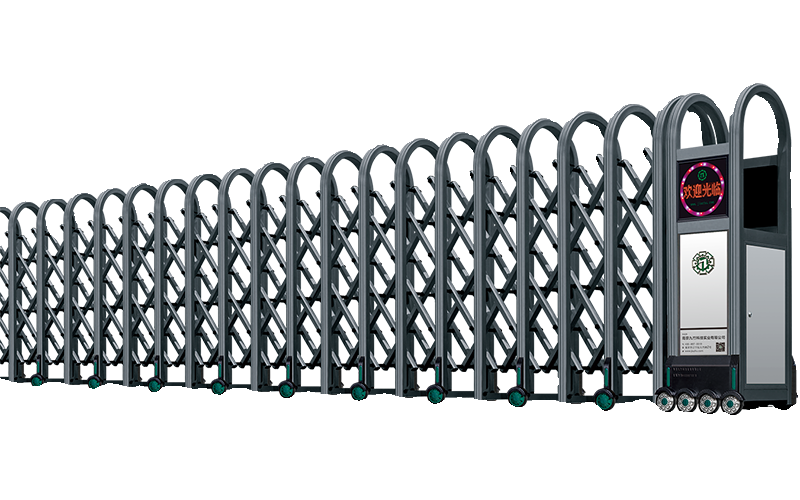 JZM-011九竹电动门经典上元门灰色10.5米伸缩可调电动广告门1.8米-图1