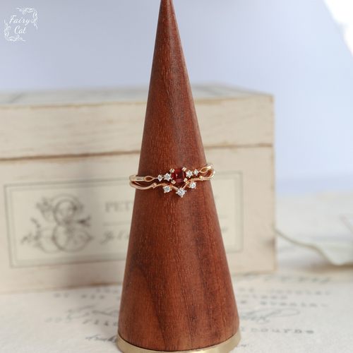 *特*天然水晶宝石小方块锆石纤细戒指百搭日常s925纯银镀金饰品女 - 图2