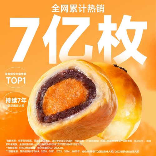 轩妈蛋黄酥糕点礼盒早餐糕点伴手礼点心办公室零食休闲食品小吃 - 图1