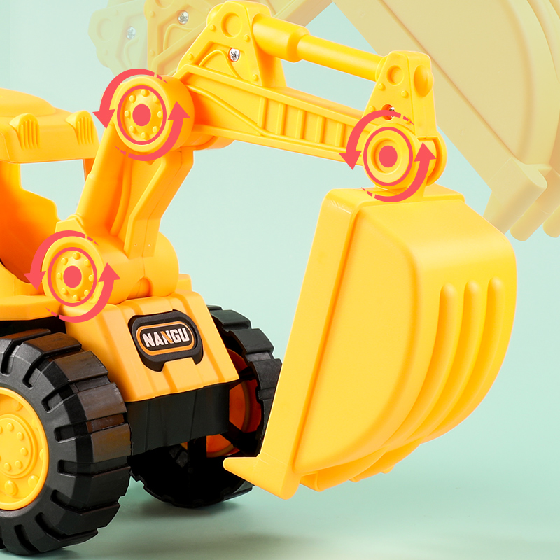 儿童工程车玩具车套装挖掘机搅拌车挖土吊车大号三四岁小汽车男孩 - 图2