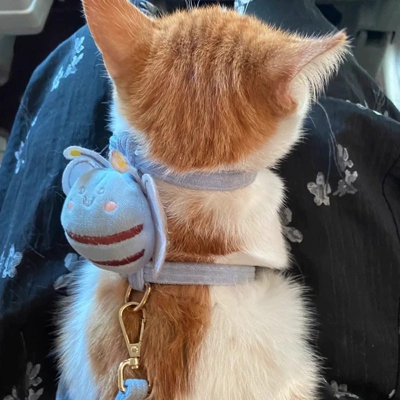 防挣脱猫咪牵引绳蜜蜂工字专用可调节狗狗牵引绳高档新款牵引绳,淘宝优惠券,粉丝福利购,淘宝优惠卷