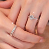 Moissanite diamond ring for couple