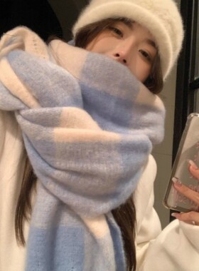 把脸陷进去的围巾韩国新款