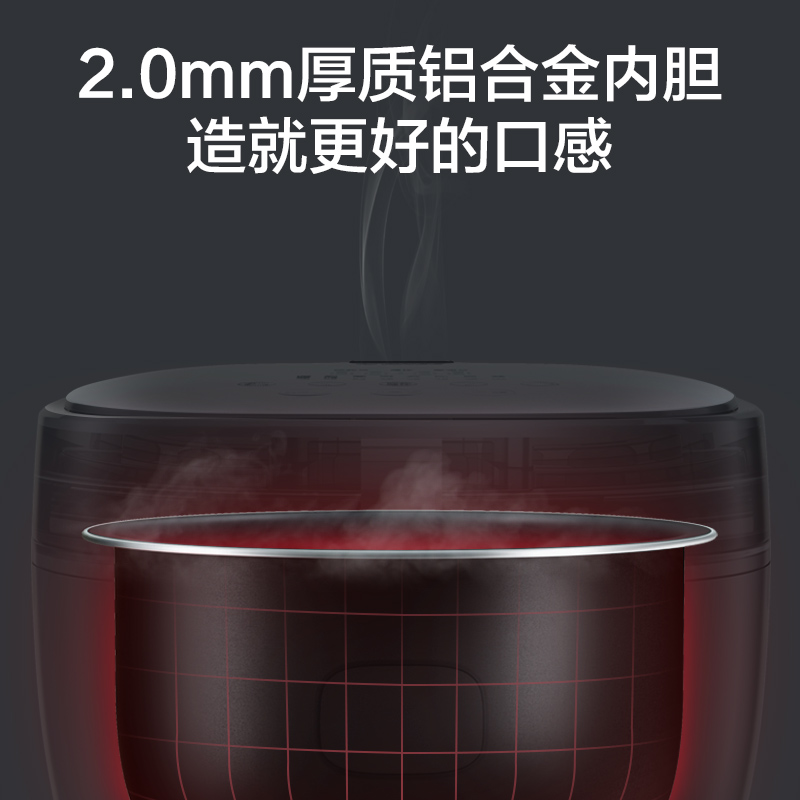 格力电饭煲GDF-40X21C多功能家用智能煮饭锅4L大容量2-3-5人正品 - 图3