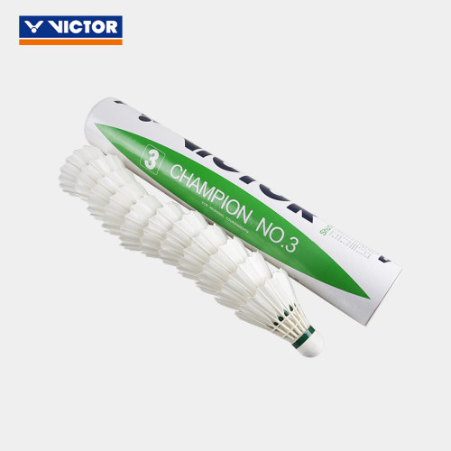 威克多VICTOR胜利比赛3号CP3羽毛球耐打稳定鸭毛球12只装 - 图1