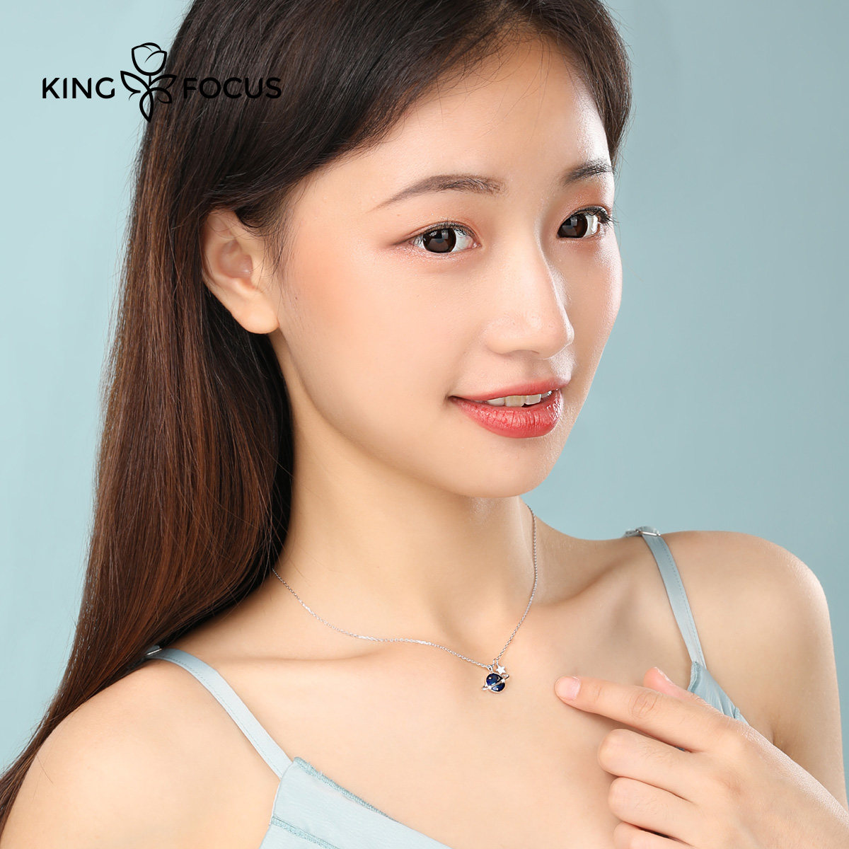 星球施华世洛奇925女小众纯银项链 秦福炫项链