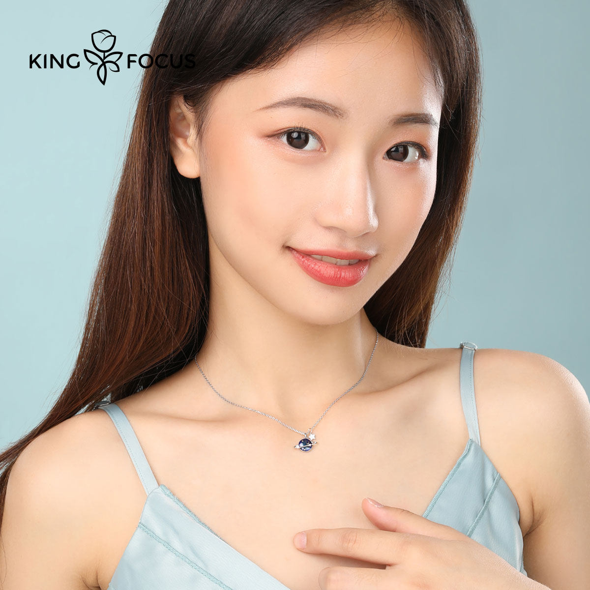 星球施华世洛奇925女小众纯银项链 秦福炫项链