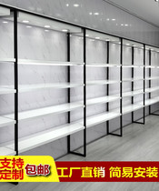 Shoe Store Shoe Rack Mall shop Furnishing Show Rack Clothing Shop Bag shoes Container with lamp Mens and womens shoes shelf set to do