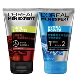 L'Oreal, мужское увлажняющее очищающее молочко от черных точек для школьников и студентов, контроль жирного блеска, скрывает прыщи