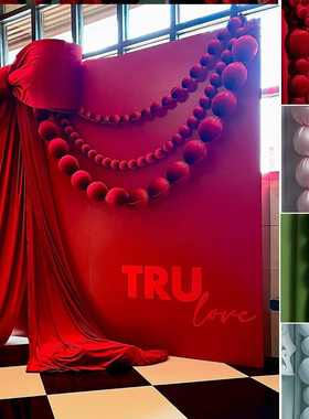 珍珠串订婚礼派对网红装饰