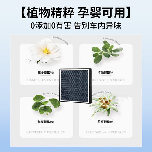 适用小米SU7汽车空气和空调滤芯 Ultra 25款YU7香薰活性炭留香 - 图1